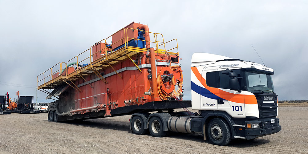 Transporte de equipos petroleros